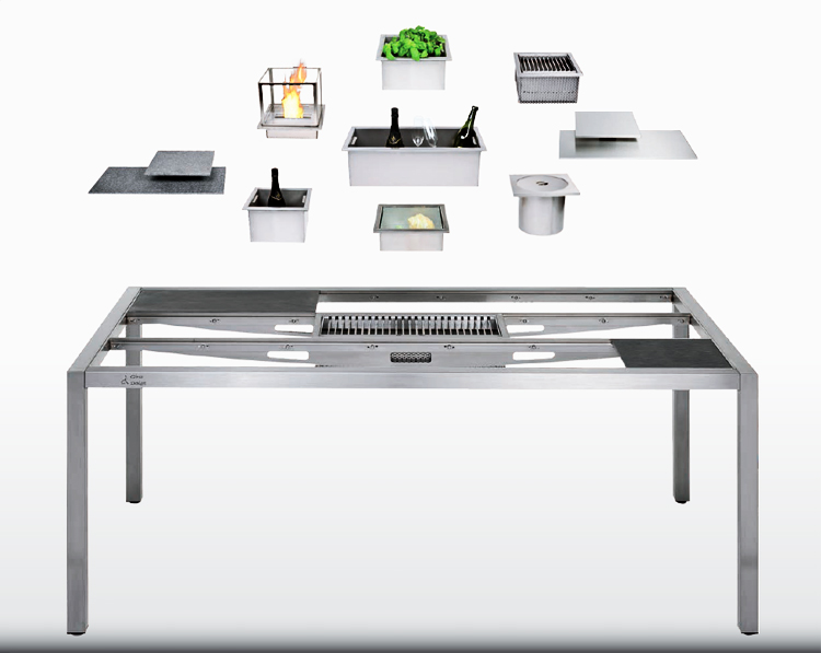 Girse-Design - Magic Table - Multifunktioneller Edelstahltisch